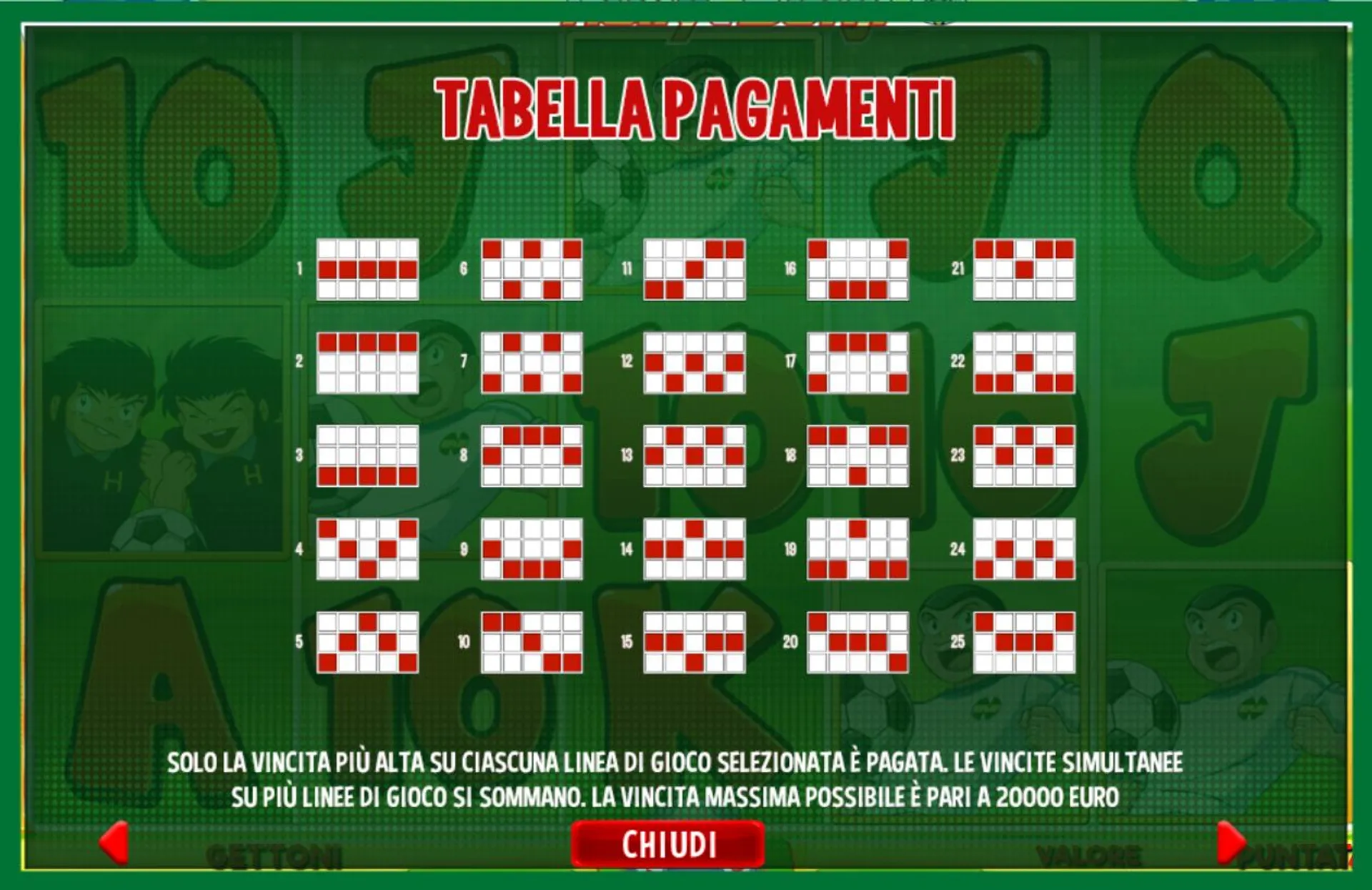 Linee pagamenti slot holly e benji