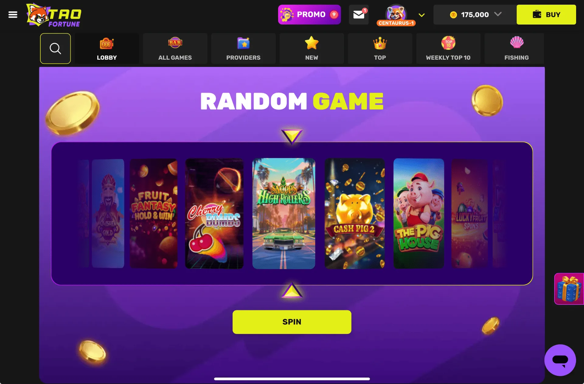 TaoFortune Random Game