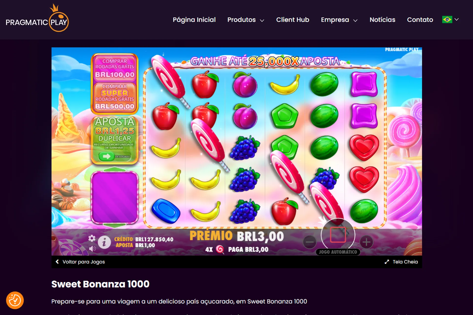 combinação de scatters no Sweet Bonanza 1000