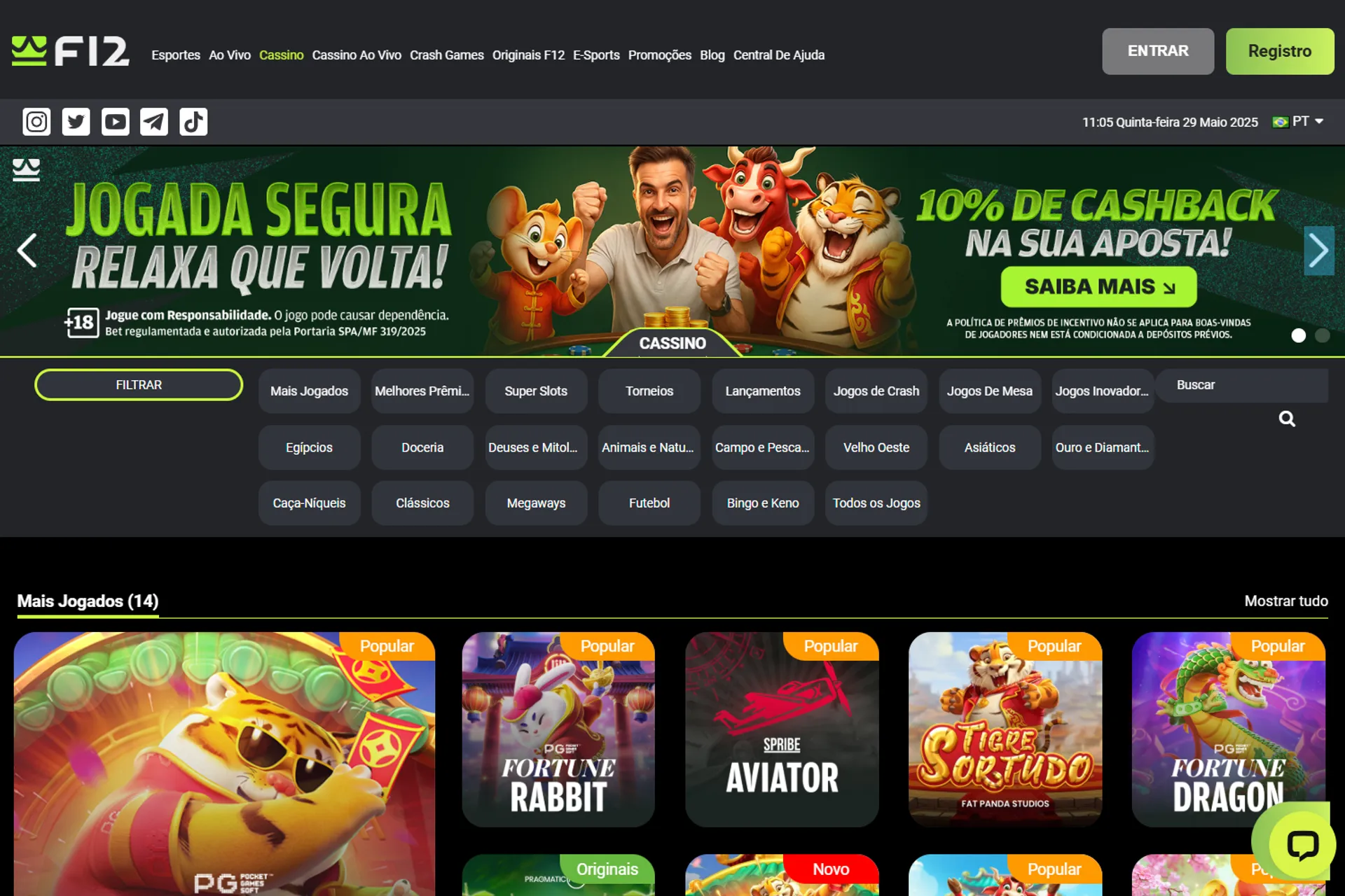 F12 Bet é um cassino de 5 reais o depósito mínimo