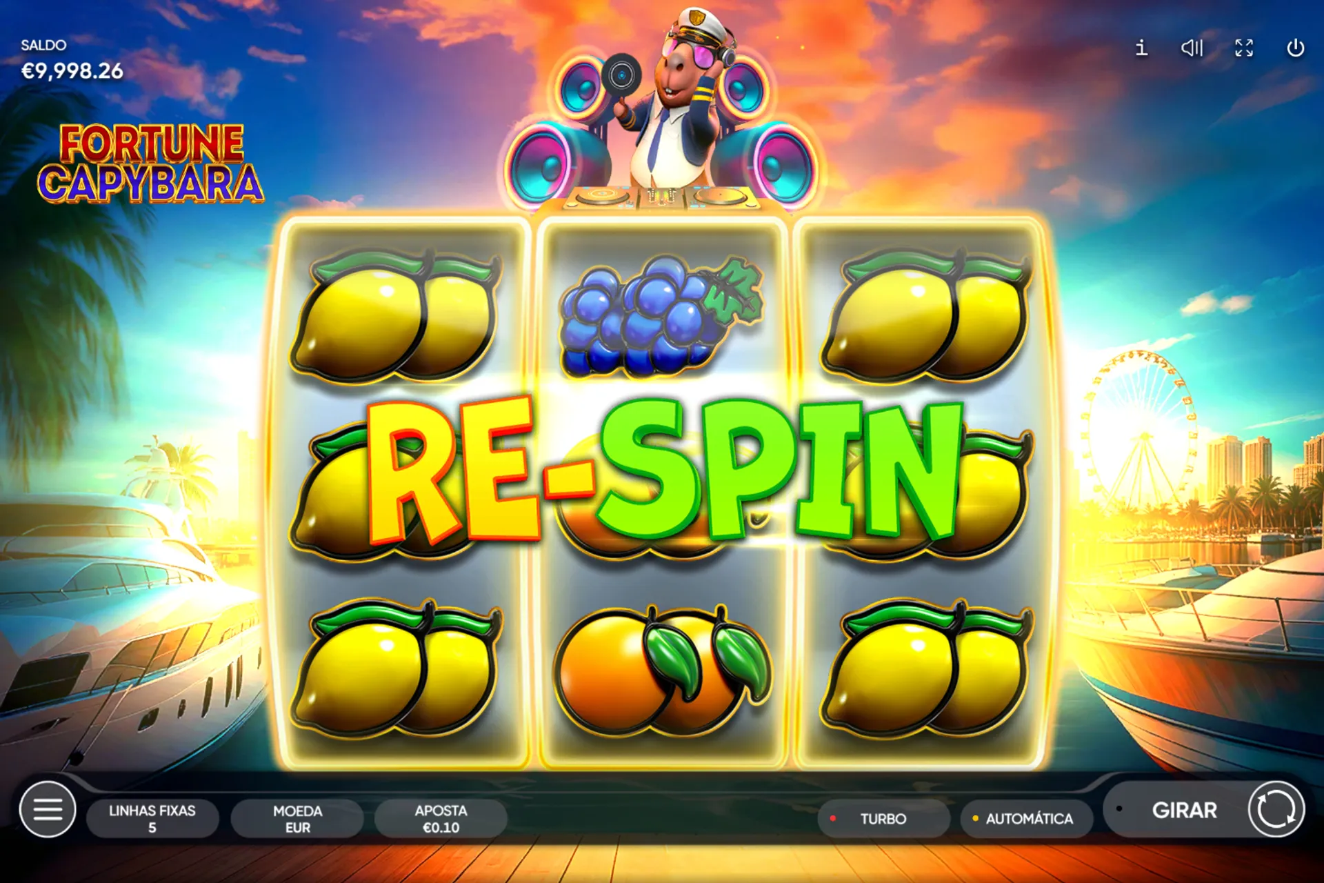 Respin no Fortune Capybara