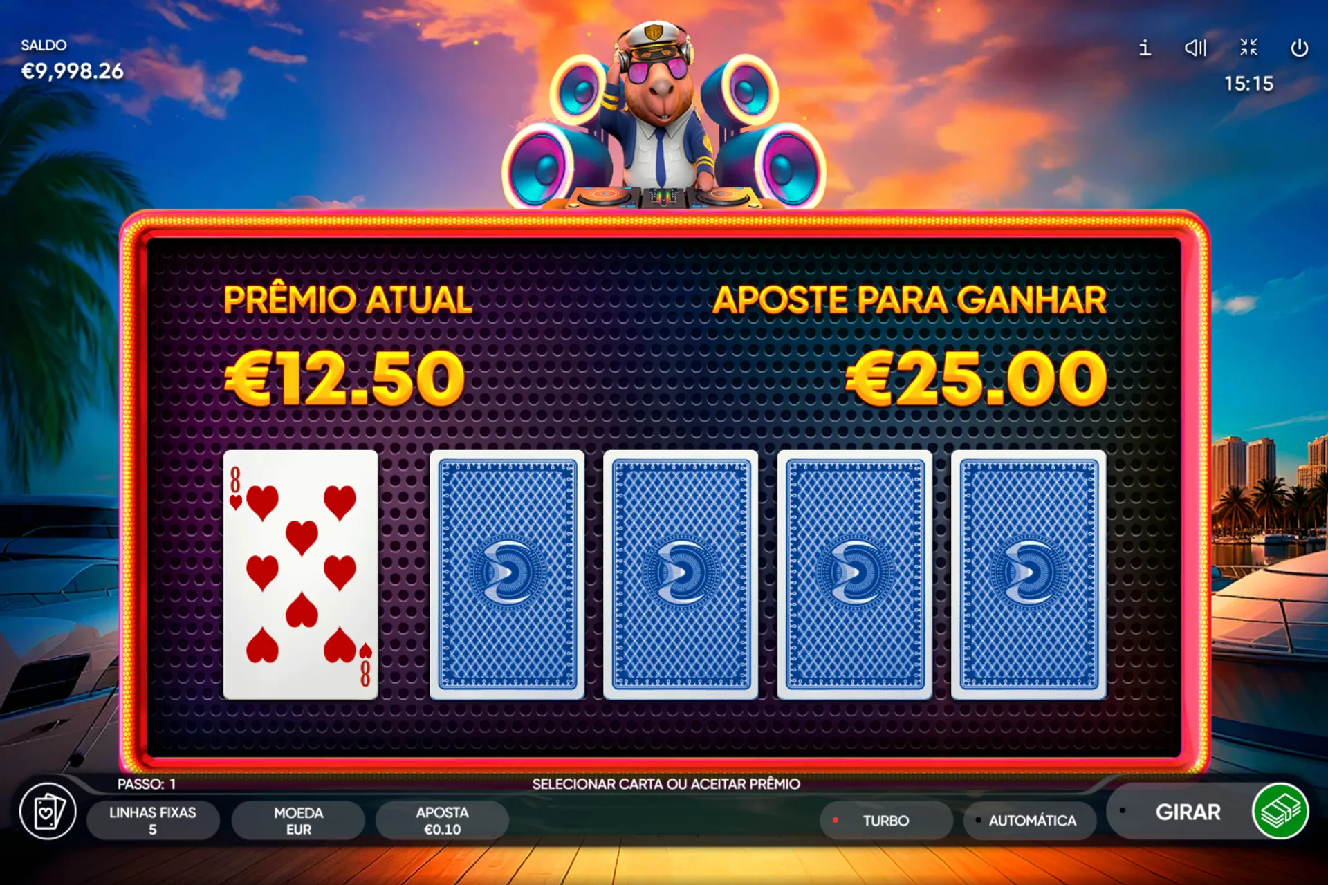 jogo de risco do slot Fortune Capybara