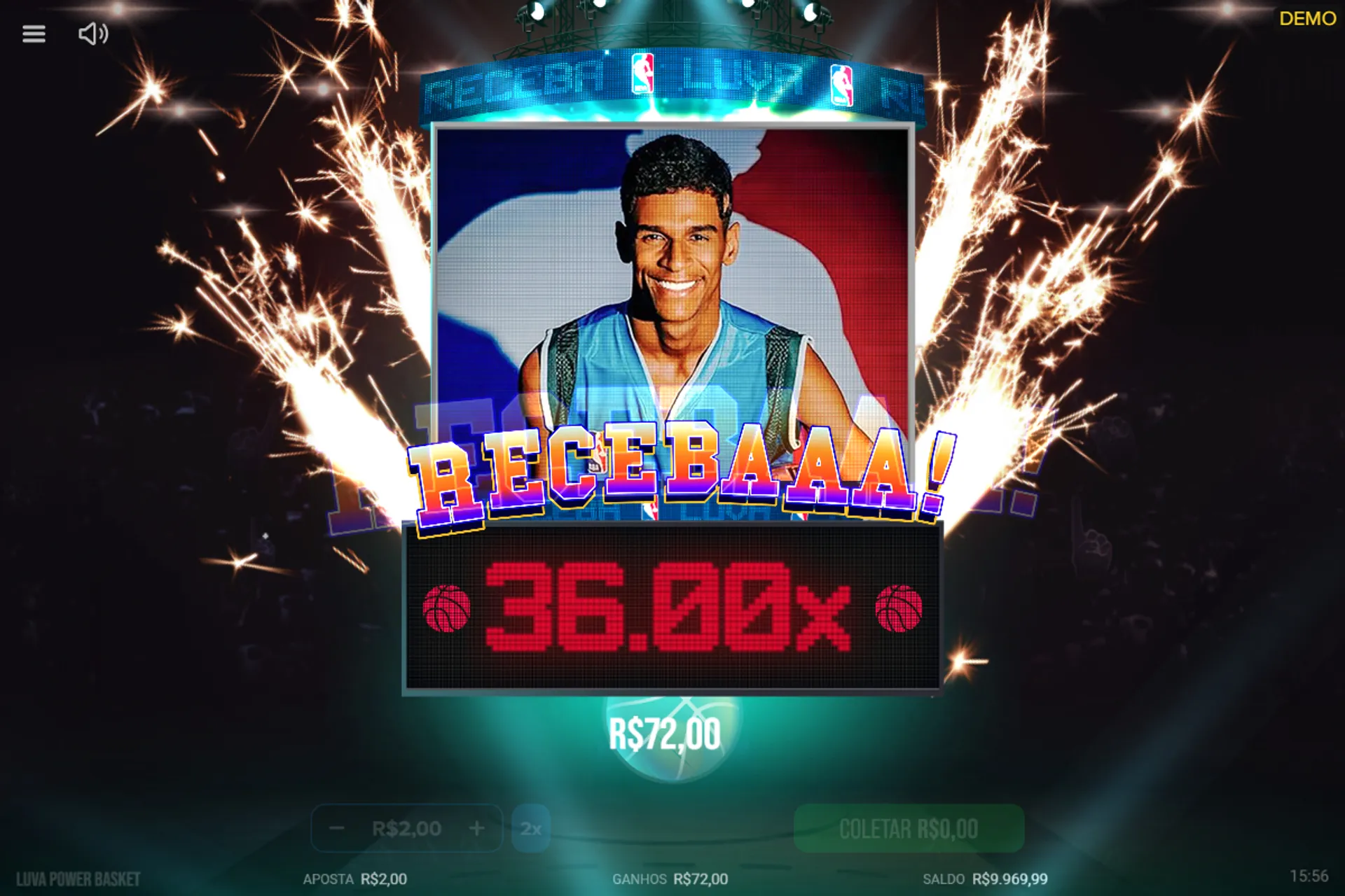 prêmio máximo no Luva Power Basket