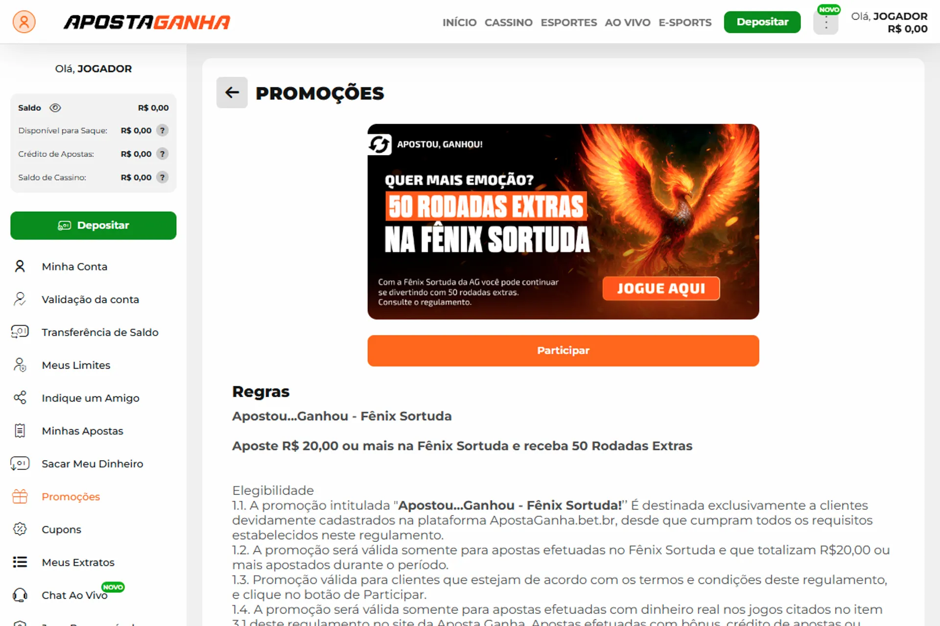 bônus da Aposta Ganha de giros grátis