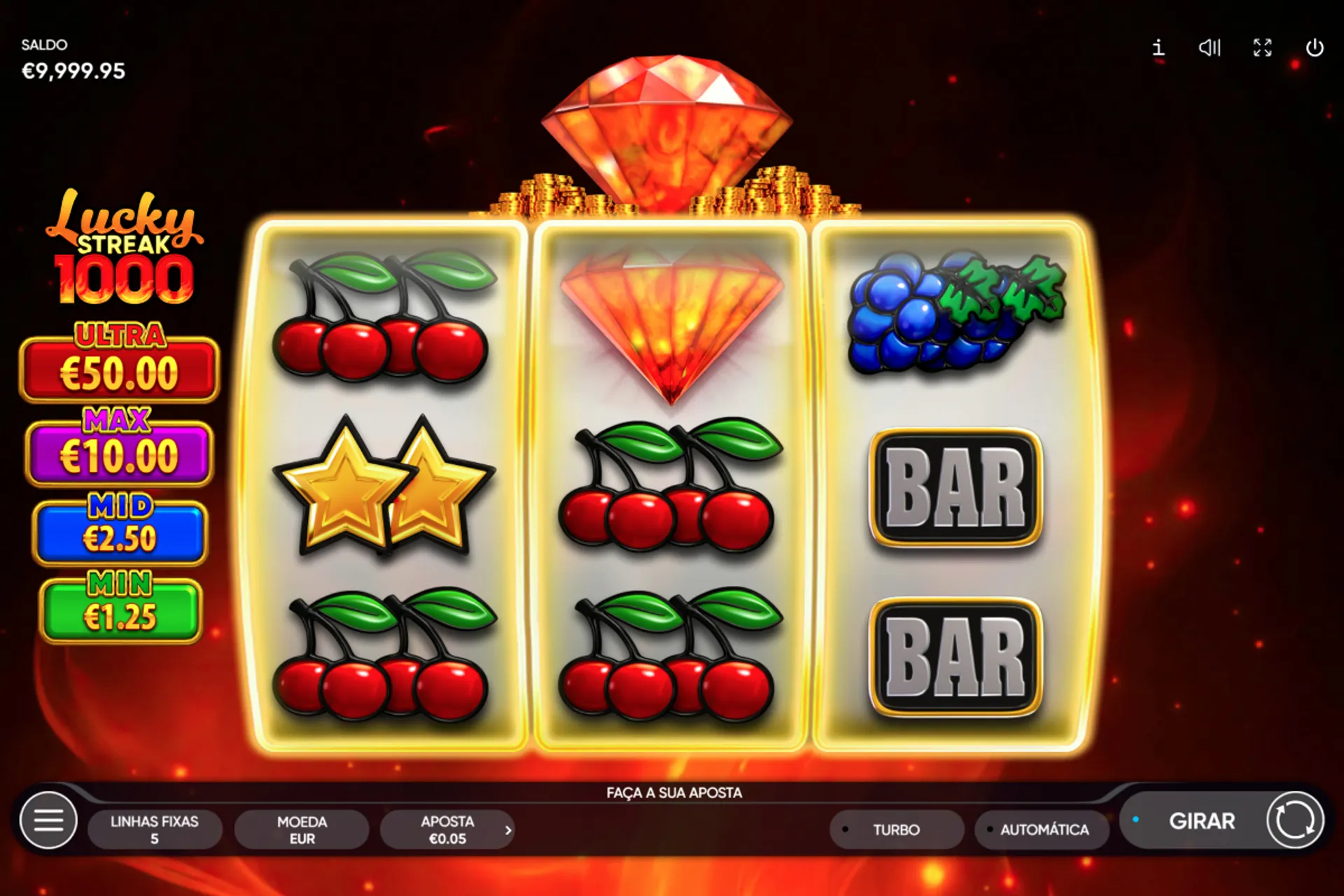slot de 5 centavos Lucky Streak 1000