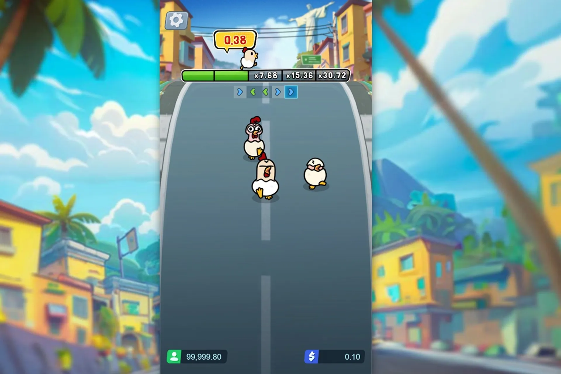 terceira fase do jogo Chicky Run