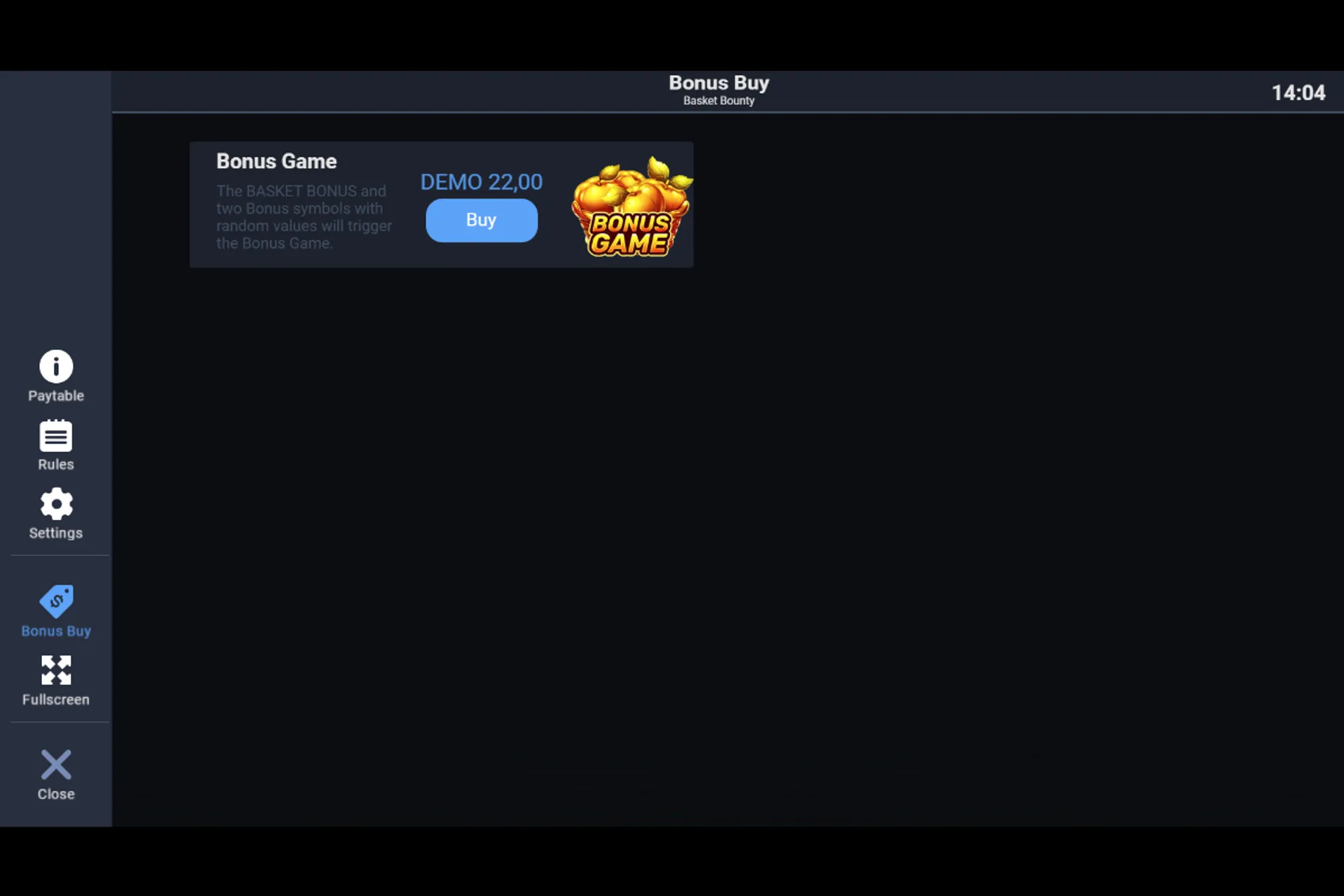 compra de bônus no slot Basket Bounty demo