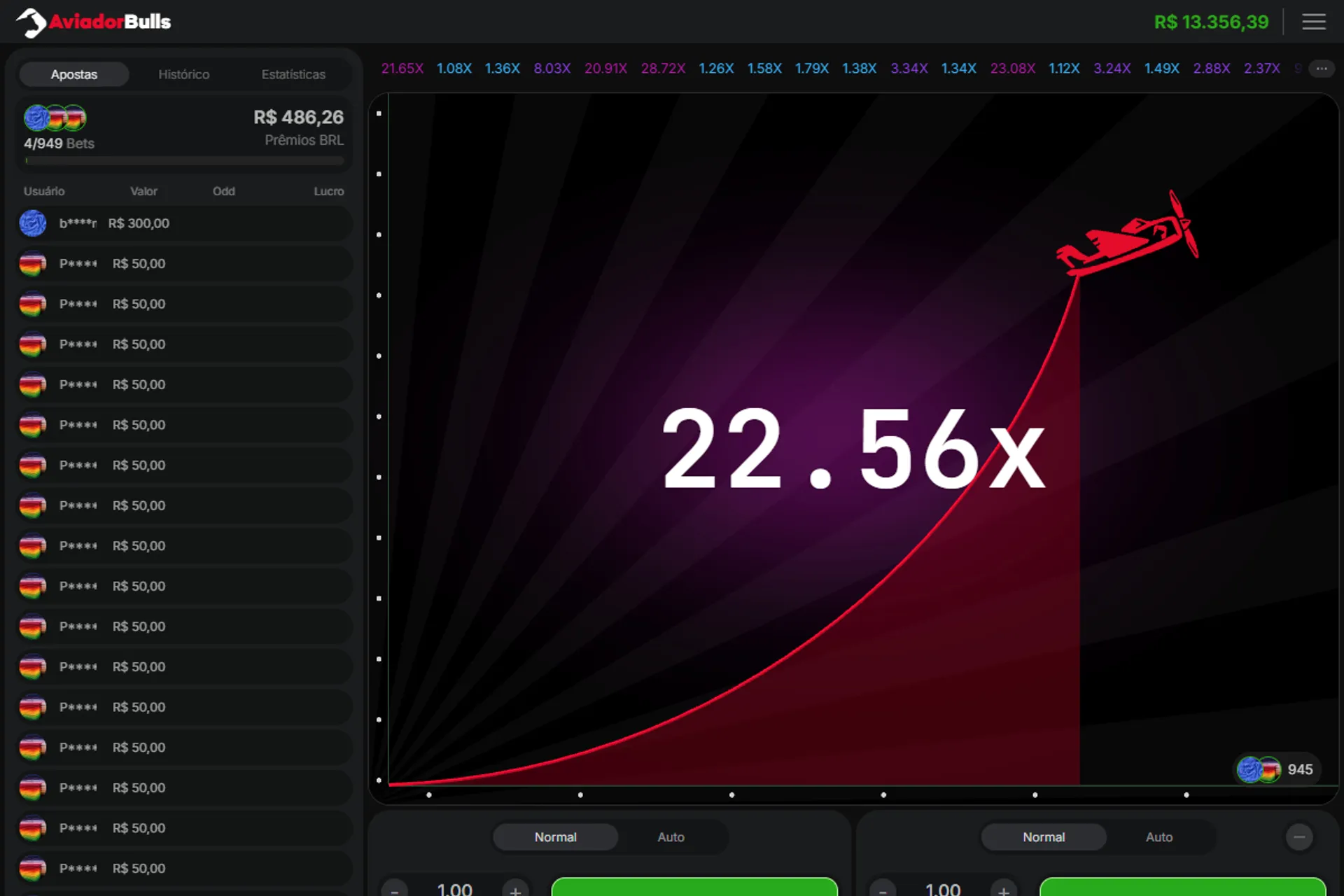 tela inicial do jogo Aviador