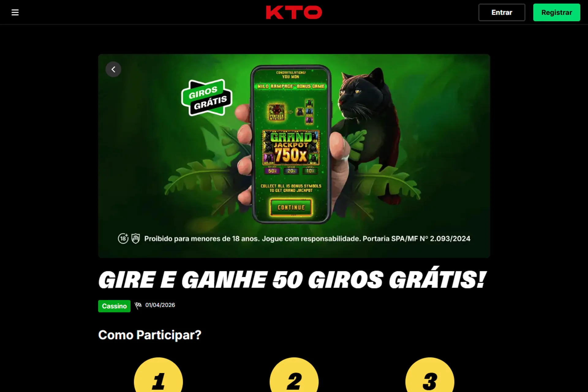 b&ocirc;nus kto rodadas gr&aacute;tis