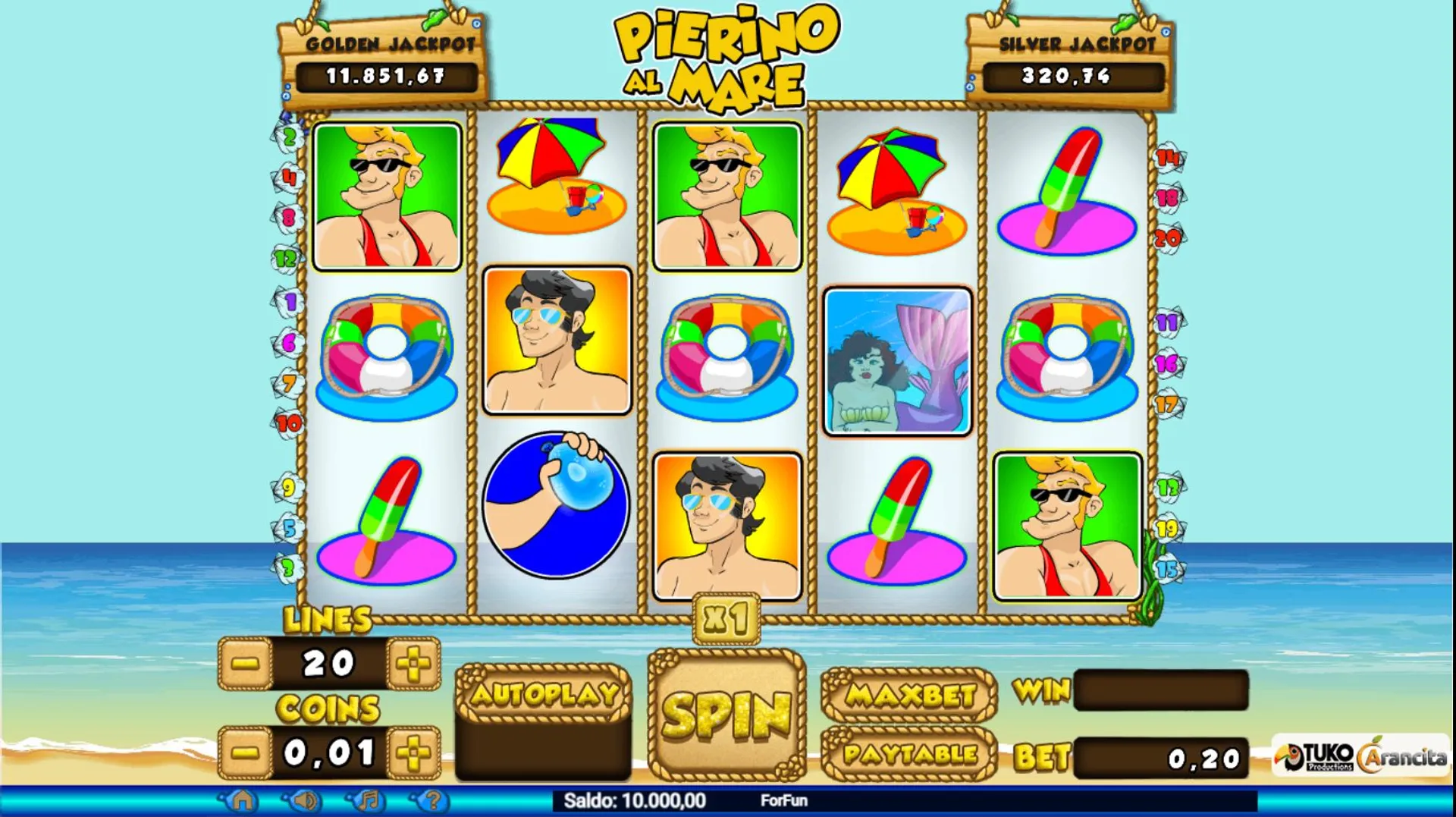 Prova la Slot pierino al mare