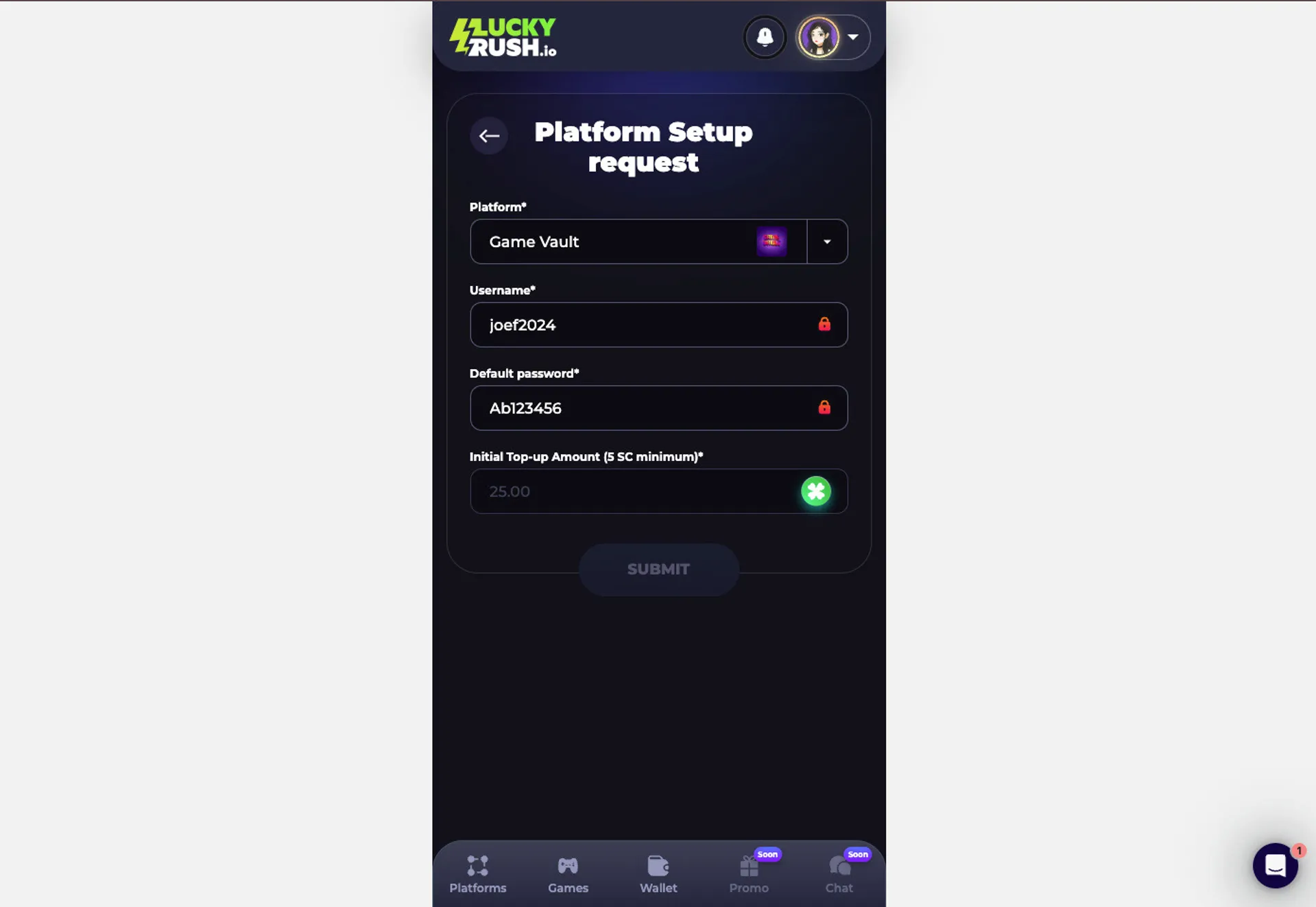 LuckyRush unique features
