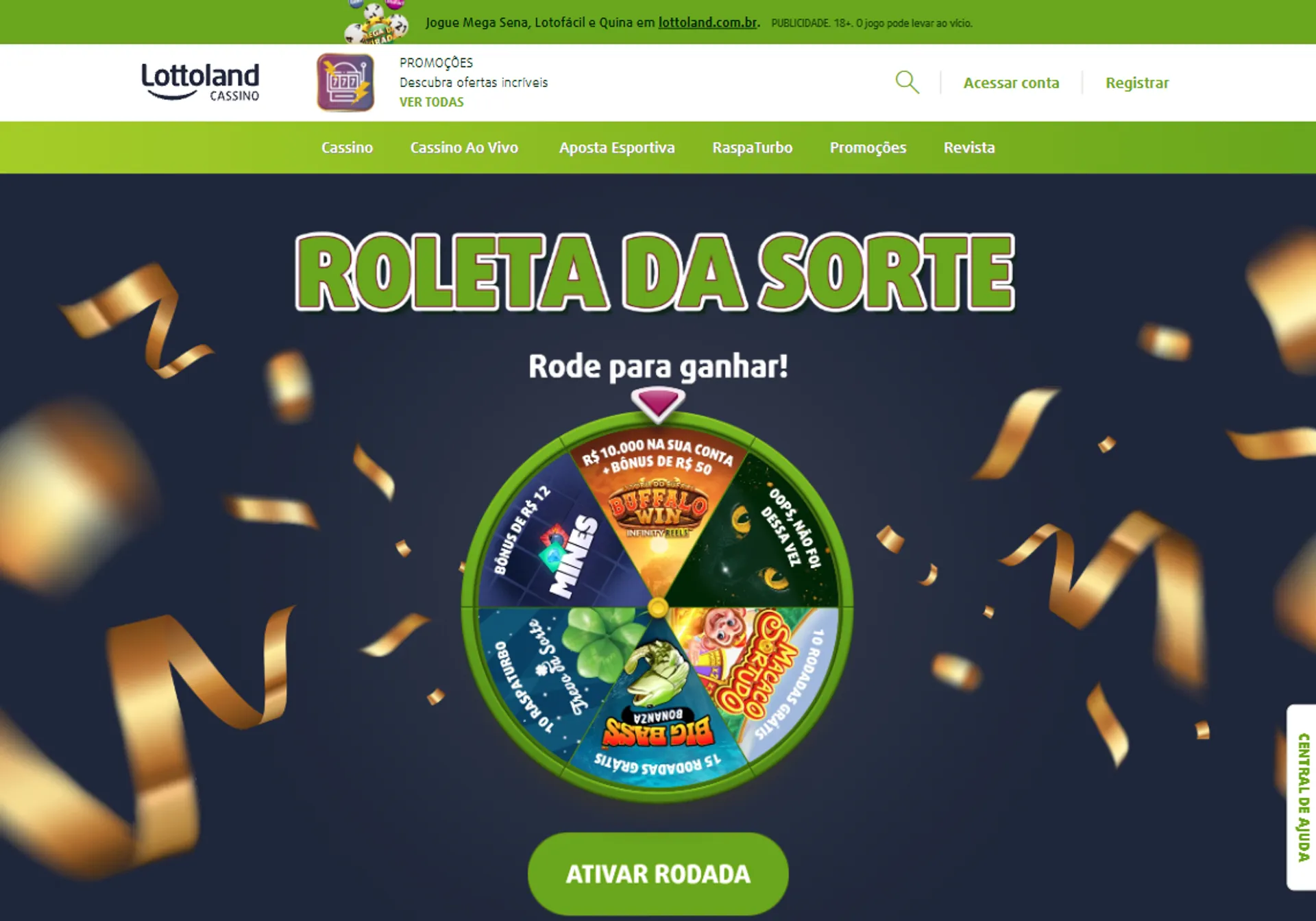 roleta da sorte da Lottoland