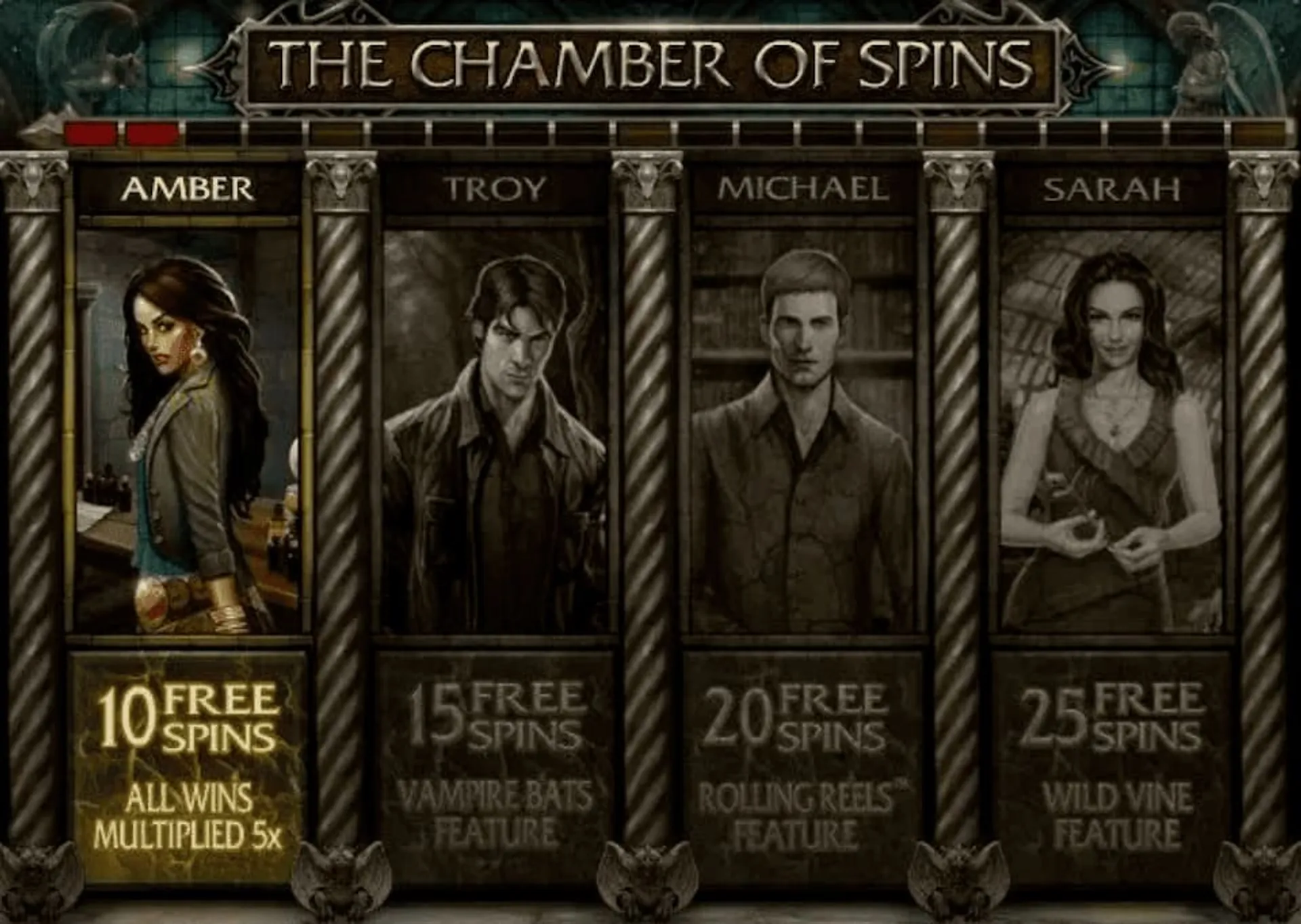 Bonus Feature Immortal Romance Free Spins