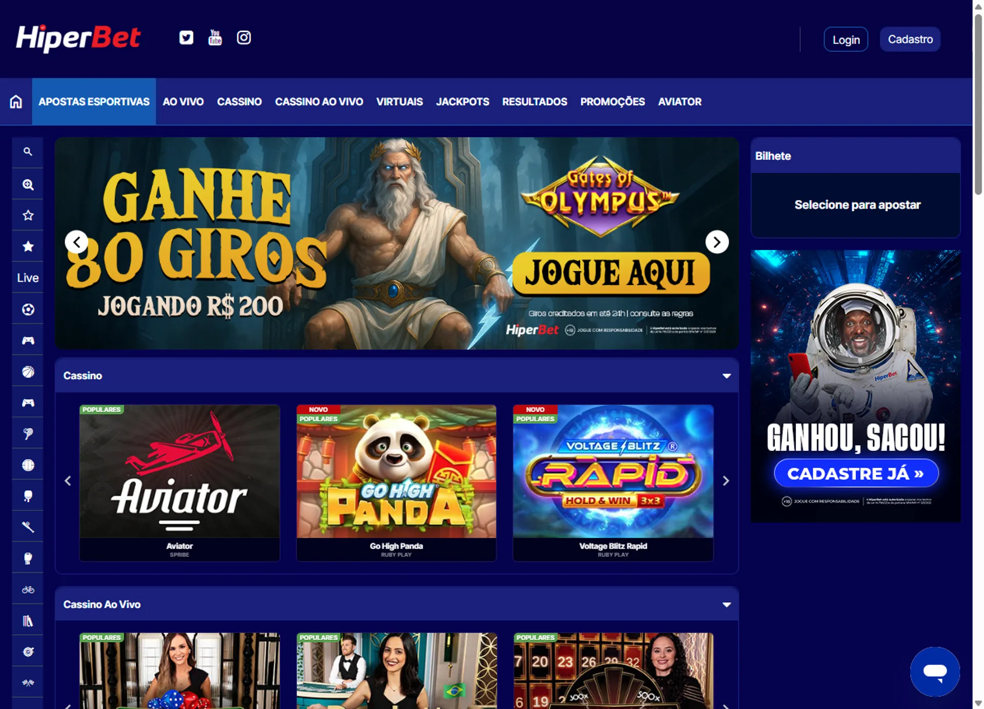 giros grátis hiperbet