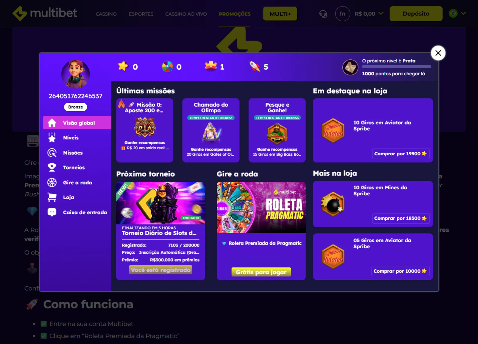 programa de fidelidade multibet