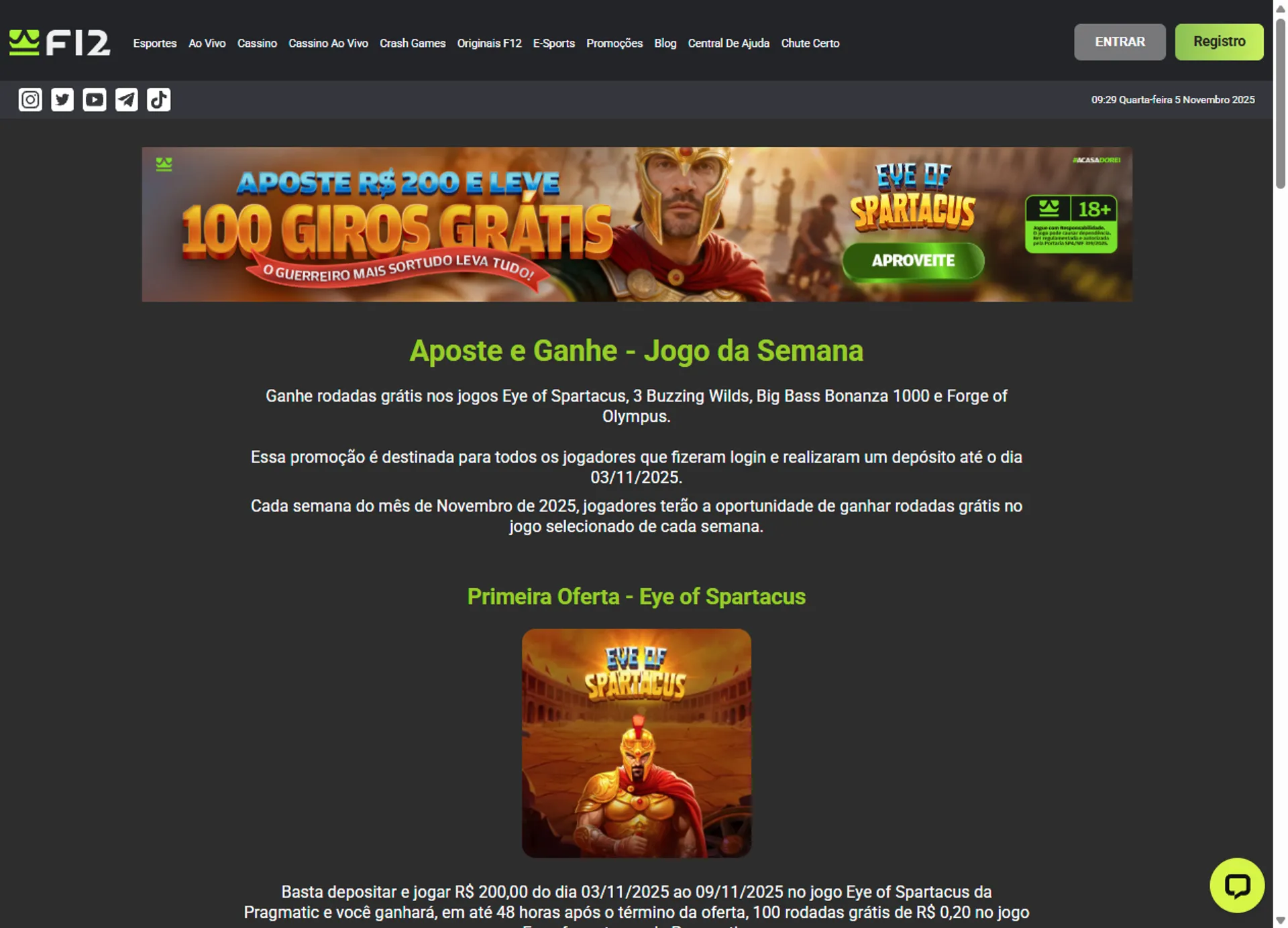 bônus f12 bet jogo da semana