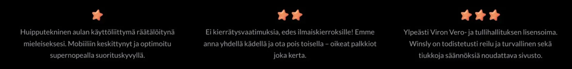 Winsly Casino nopea pelaamisen paikka