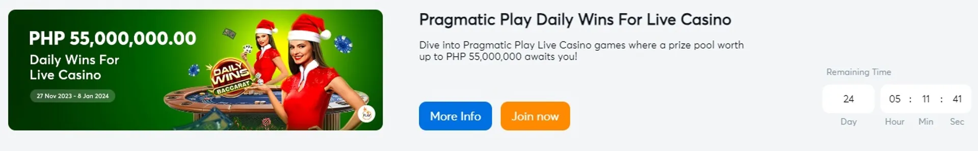 Pragmatic Play daily wins for live casino