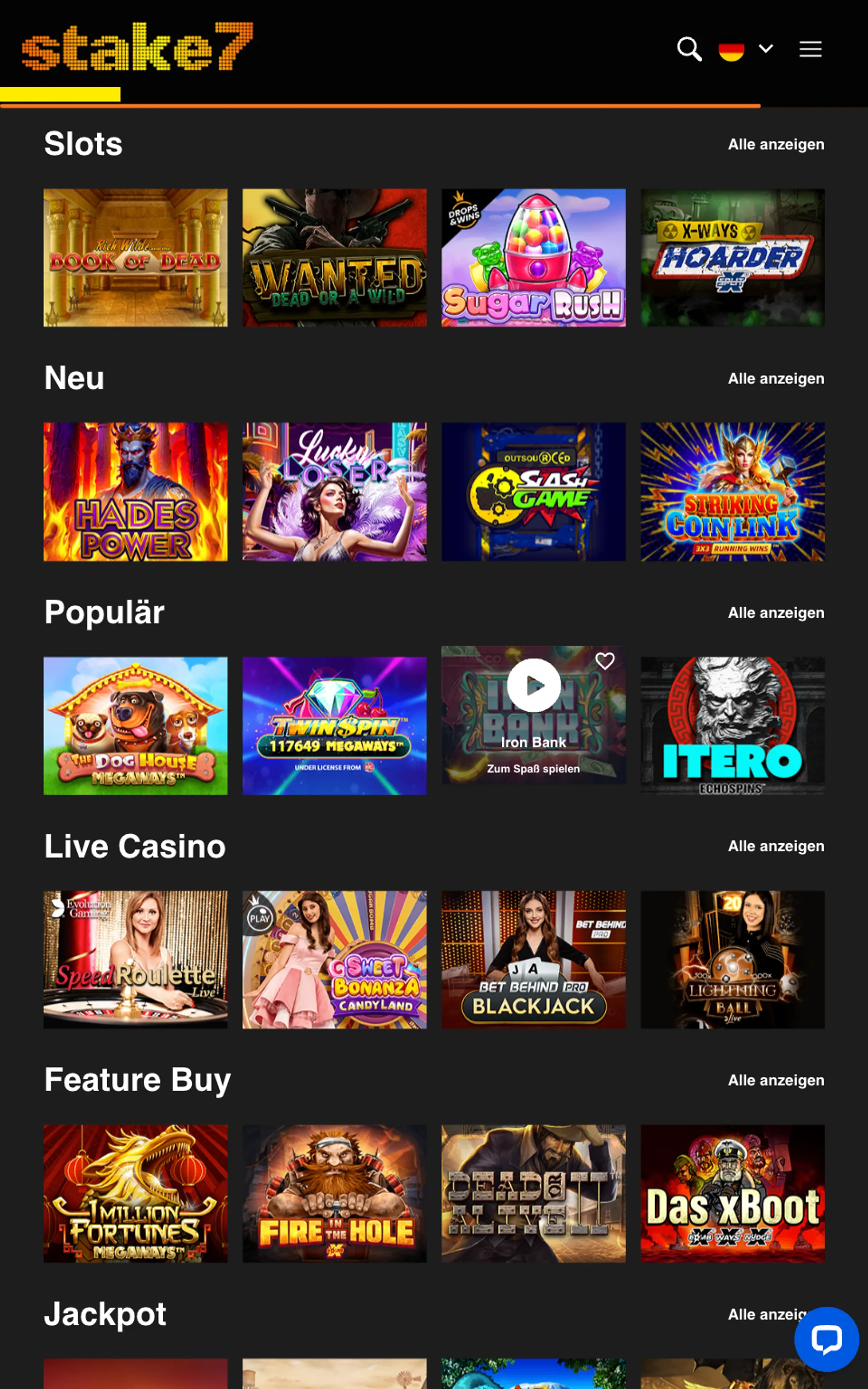 Stake7 Casino Slots