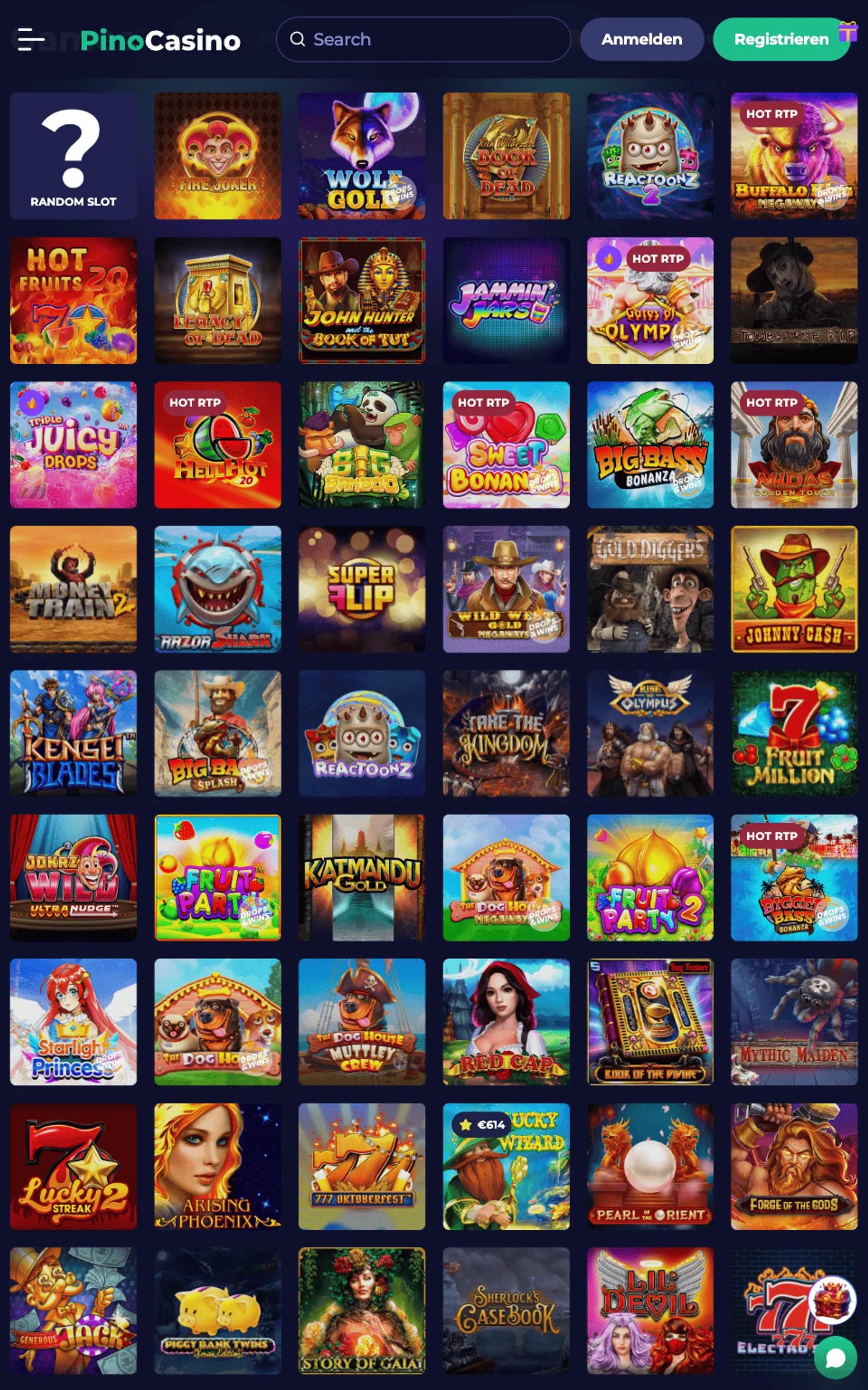 Pino Casino Slots