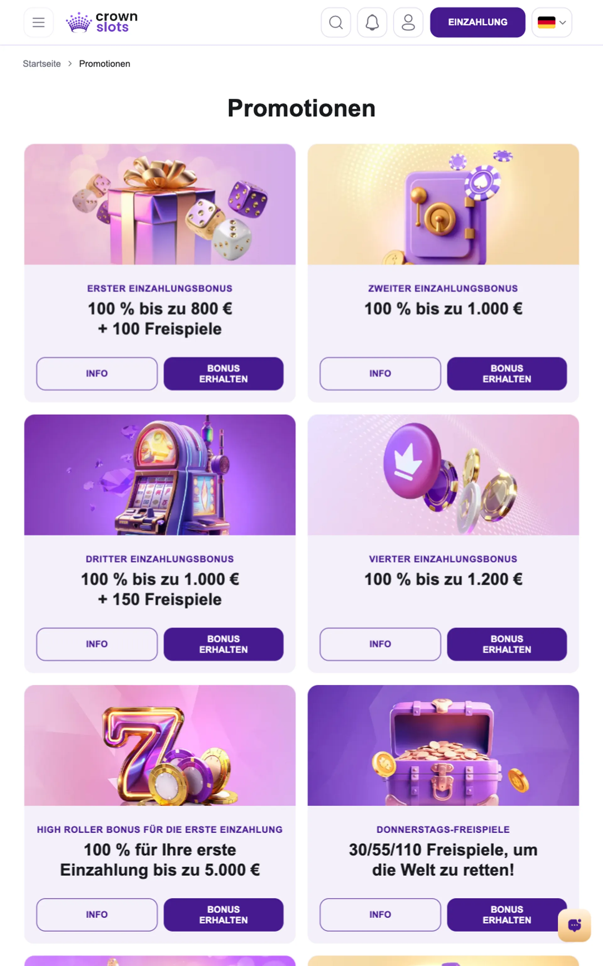 Crownslots Casino Bonus