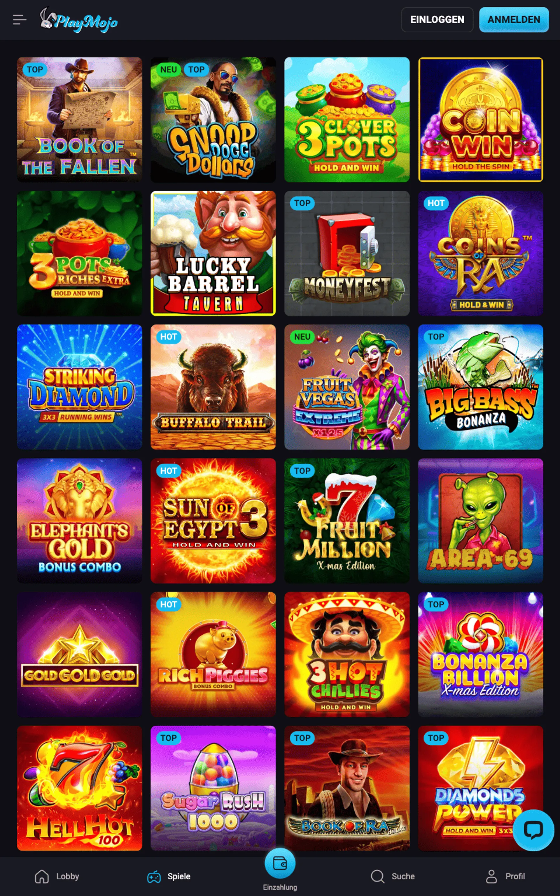 PlayMojo Casino Slots