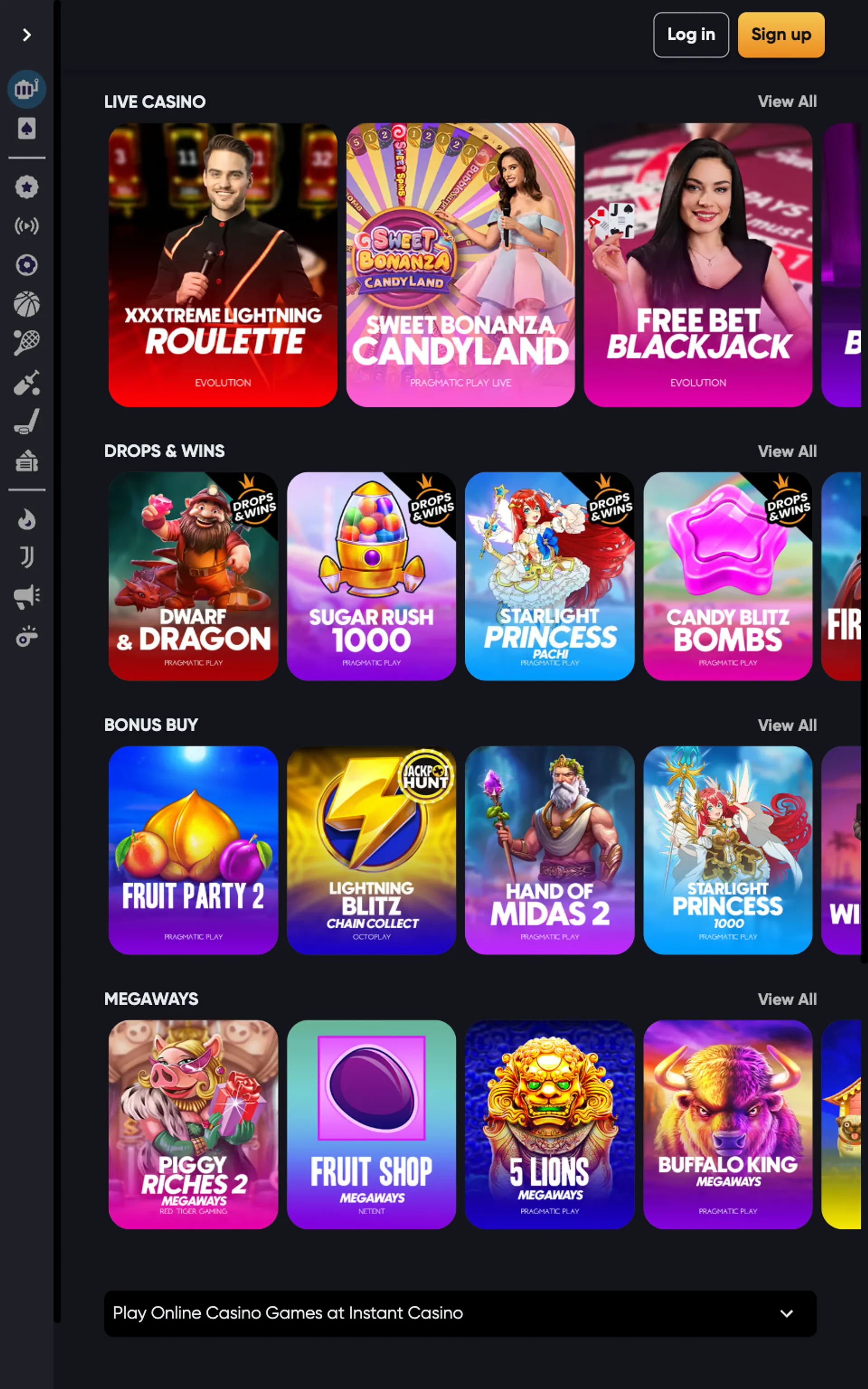 Instant Casino Slots