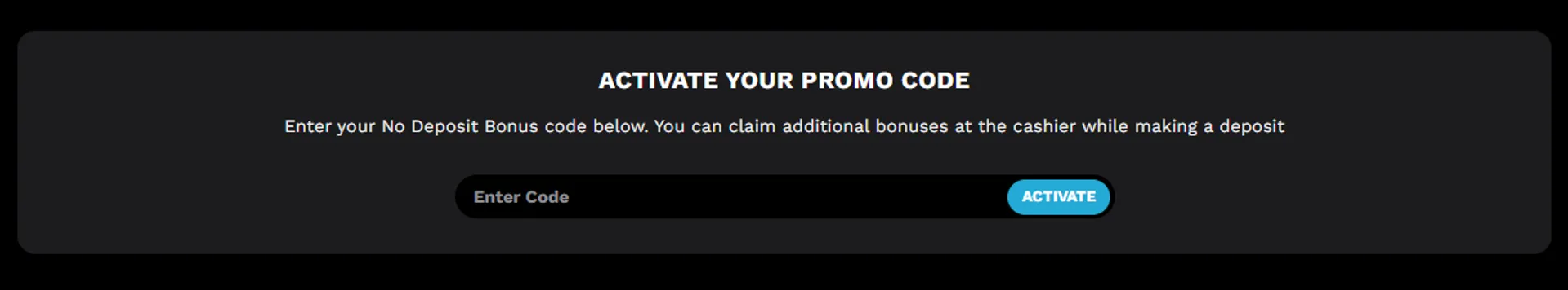 LevelUp casino promo code
