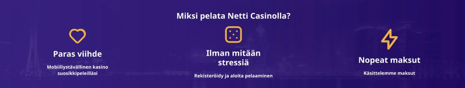 Netti Casino – parhaat pelit ja rahansiirrot