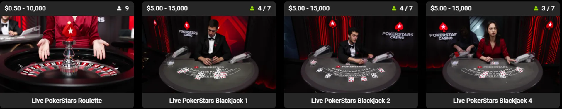 pokerstars live casino