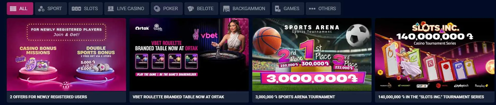 VBET Casino Bonuses and Offers