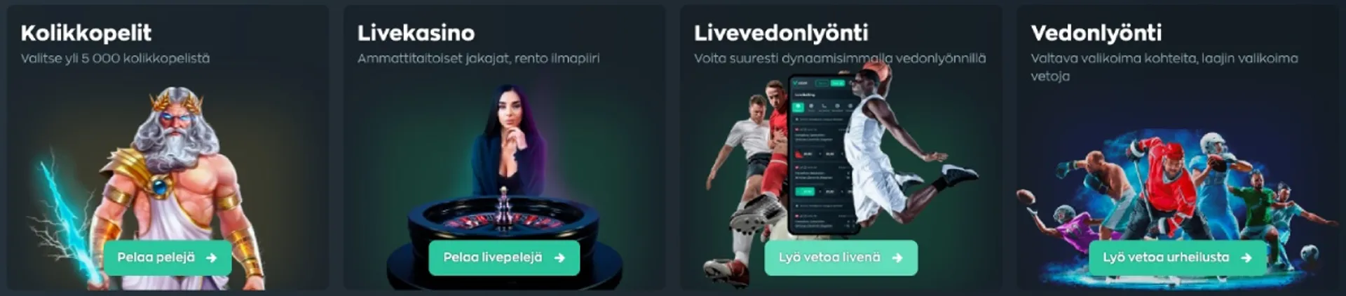 Vave Casino - täyden palvelun nettikasino