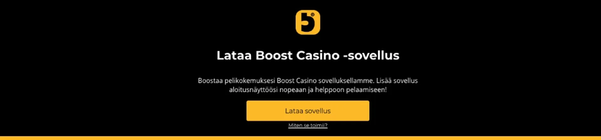 Boost Casino sovellus