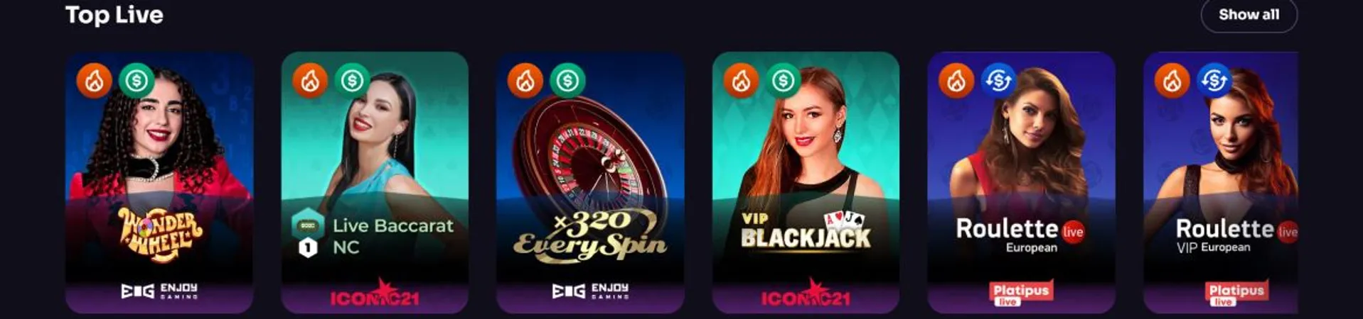 Winspirit Casino Live Games