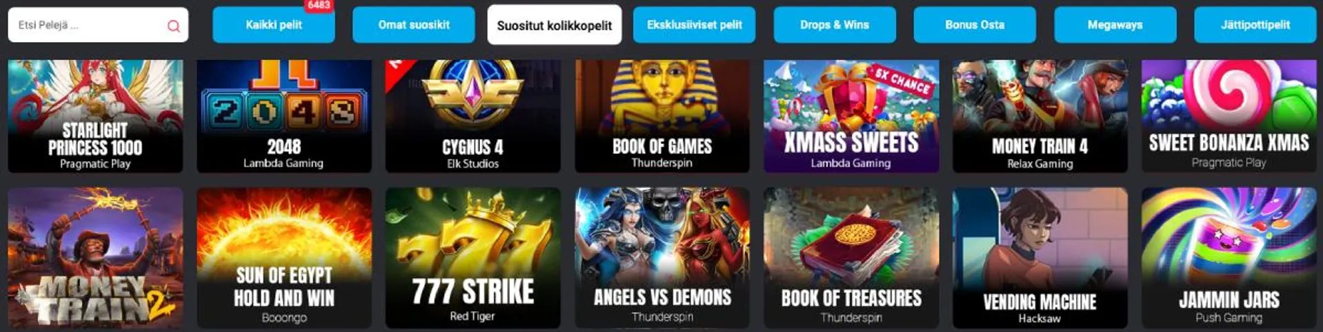 Mystake Casino kolikkopelit