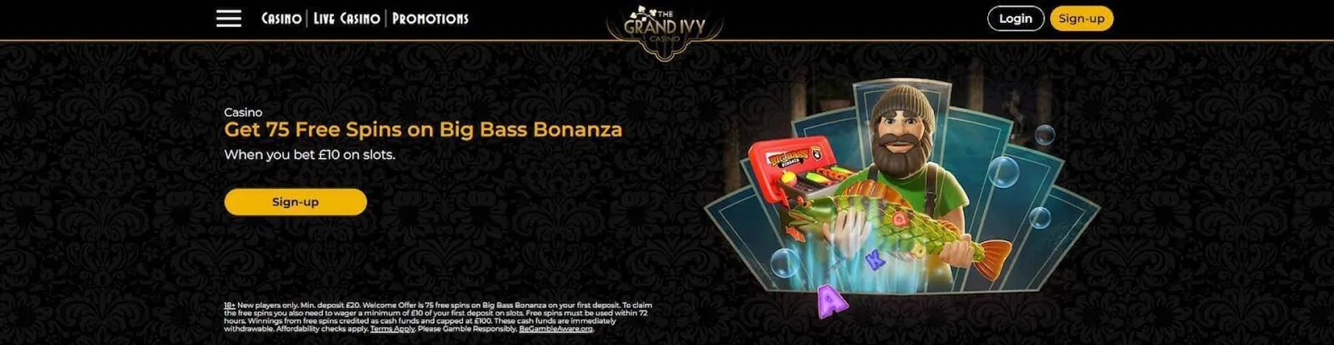 Grand Ivy Casino welcome bonus