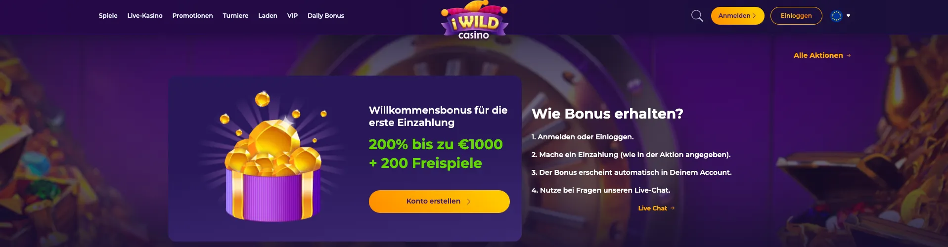 iWild 200 Bonus