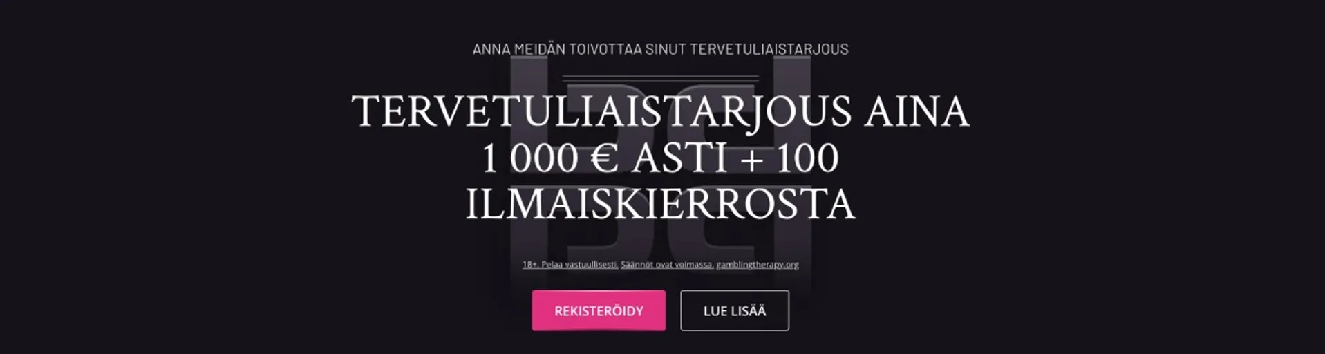 Playgrand Casino tervetuliaisbonus