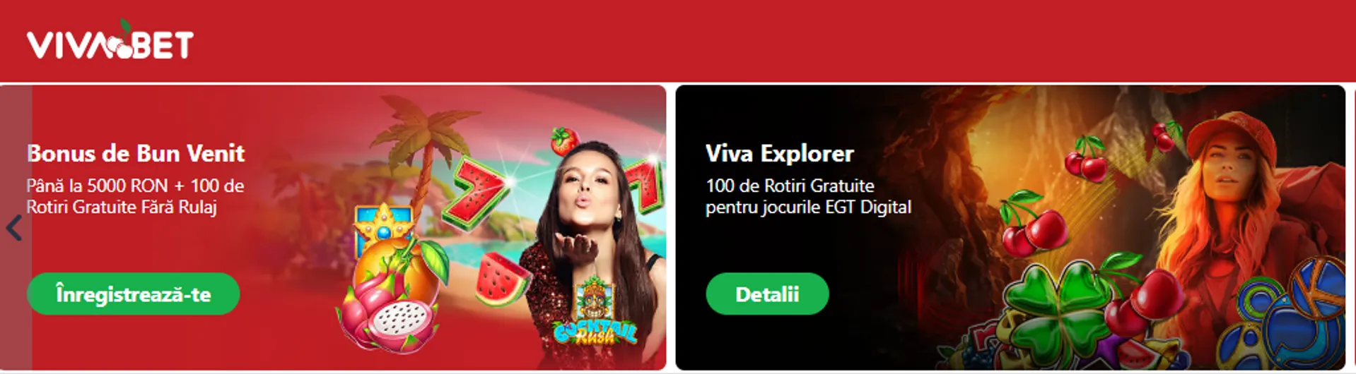 Vivabet bonus de bun venit