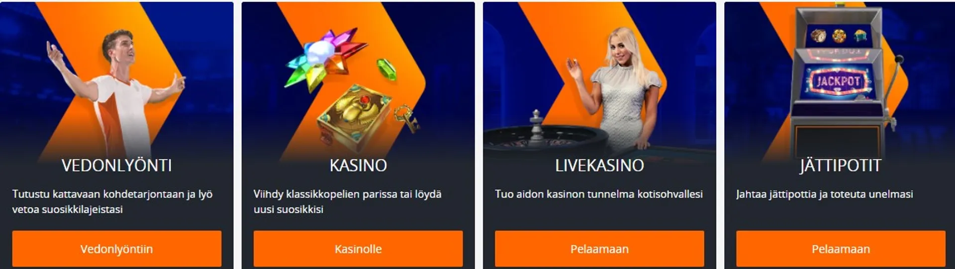 Betsson pelien valikoima