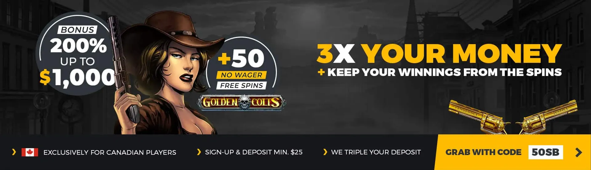 Welcome bonus for Canada players