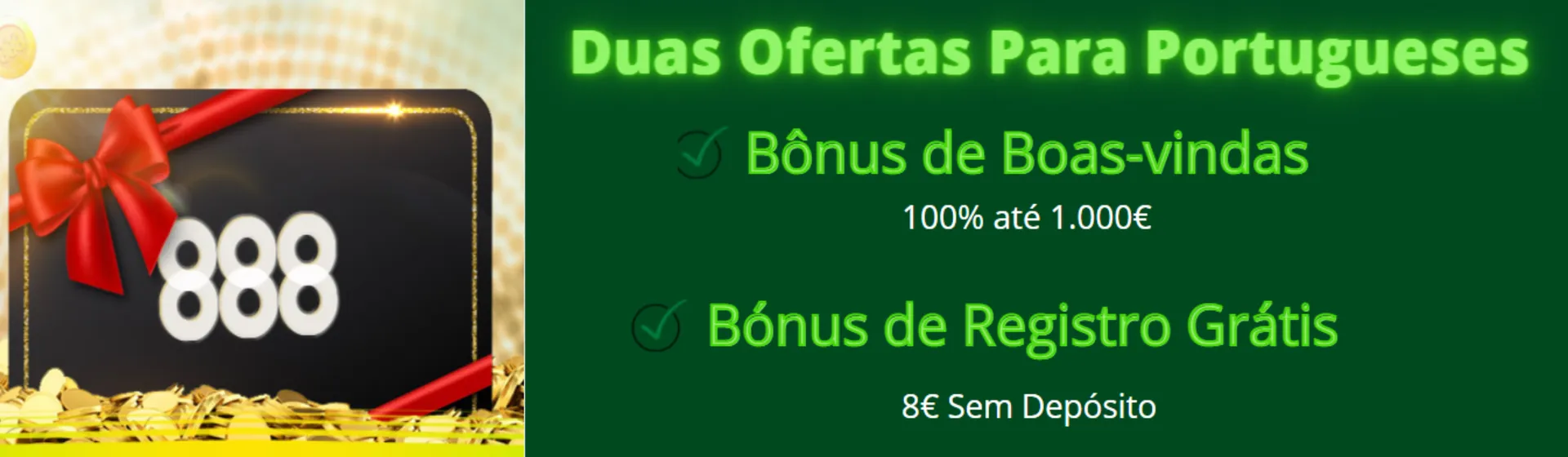 Bonus 888Casino Portugal