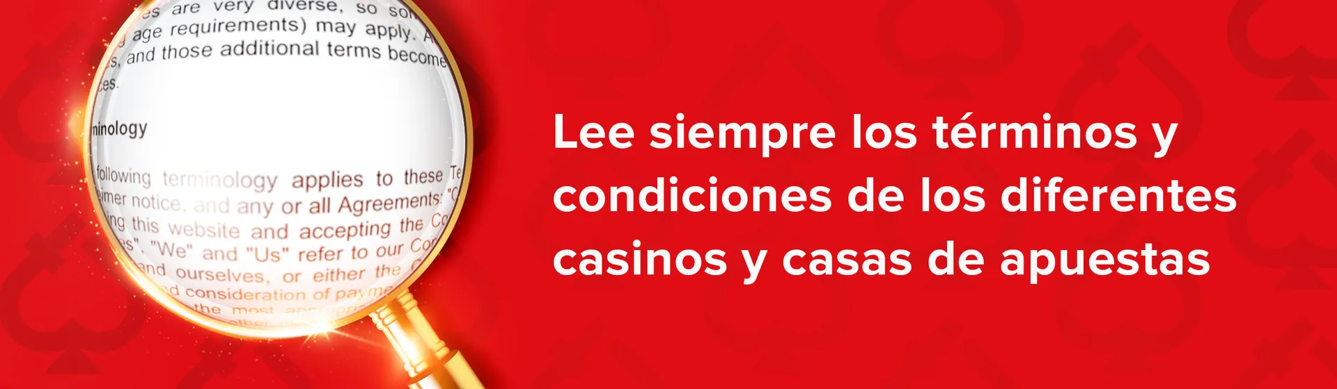 lee siempre los terminos y condiciones de los casinos