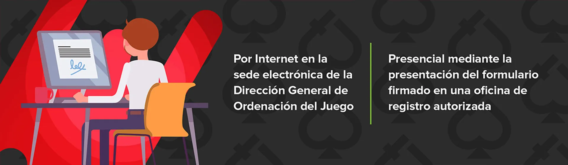 metodos de registro, por internet o presencial