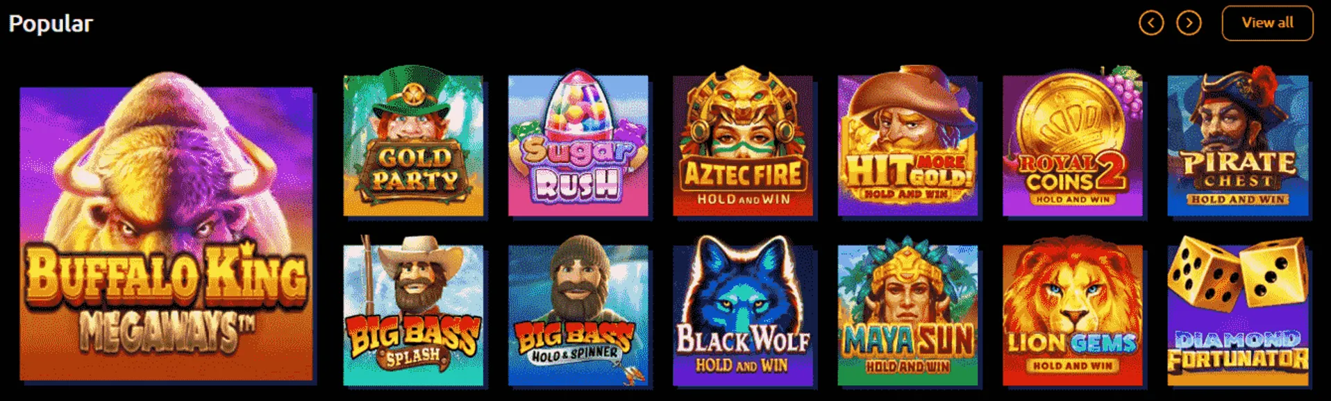 Jackpota Casino Popular Games