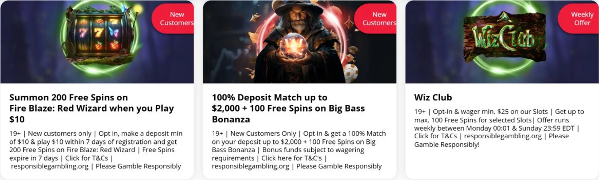 Wiz Slots Promotions