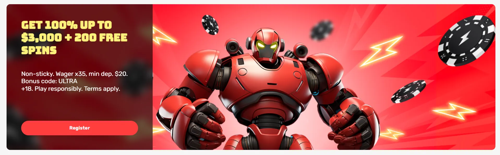 Welcome bonus for Canada players