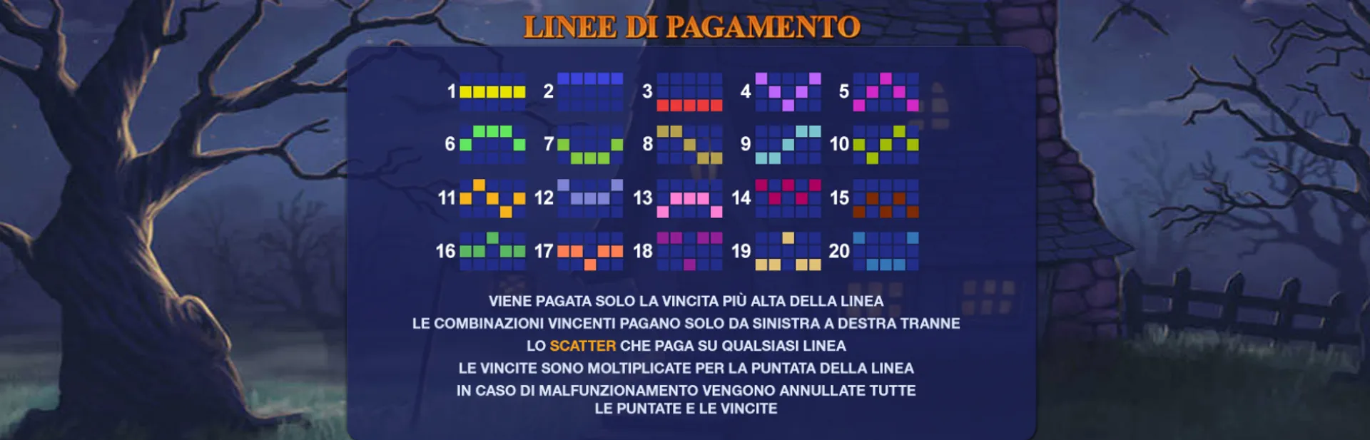 Linee Pagamento Slot Halloween Fortune