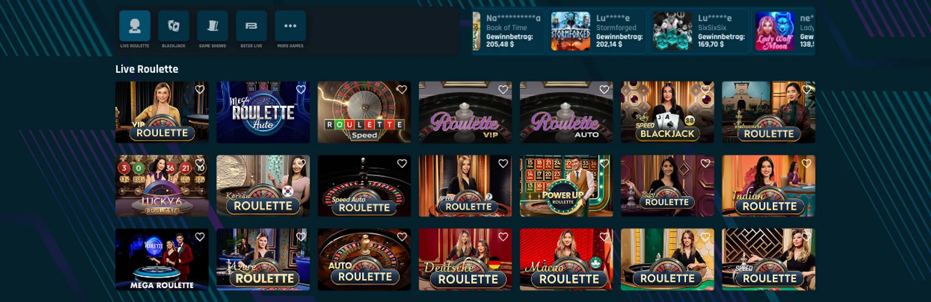 Wasino Live Casino