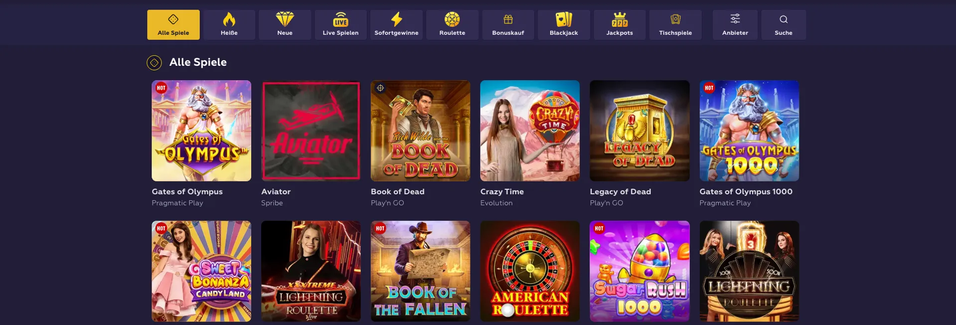 Playfina Casino Spiele